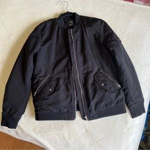 Zara black bomber jacket - coat - spring jacket - manteau de printemps noire